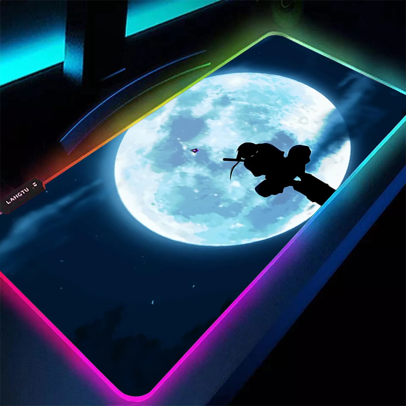 Esports Gaming Keyboard - แผ่นรองเมาส์ RGB ขนาดใหญ่ 90x40 ซม. นารูโตะ