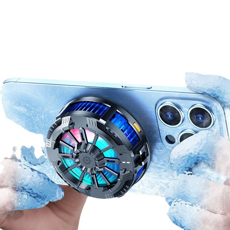 Esports Gaming Phone - เครื่องทำความเย็นโทรศัพท์แบบแม่เหล็ก RGB ระบายความร้อนอย่างรวดเร็วแบบมีสายสำหรับอีสปอร์ต เกมมิ่ง ไลฟ์สตรีมมิ่ง สมาร์ทโฟน