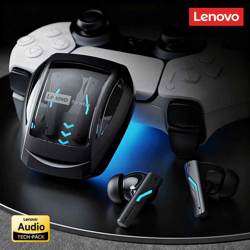 Esports Gaming Phone - เลอโนโว GT100 ทรูบลูทูธ 6.0 หูฟังอีสปอร์ตเกมมิ่งหูฟังไร้สายความหน่วงต่ำเสียงไฮไฟหูฟังเพลงความทนทานยาวนาน