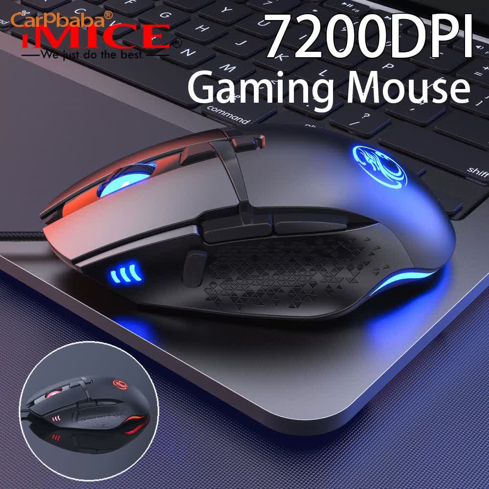 Esports Gaming Phone - เมาส์เกมมิ่งแบบมีสายพกพา A2T91 ความละเอียด 7200DPI ปรับแต่งได้ อุปกรณ์ต่อพ่วงสำหรับอีสปอร์ต