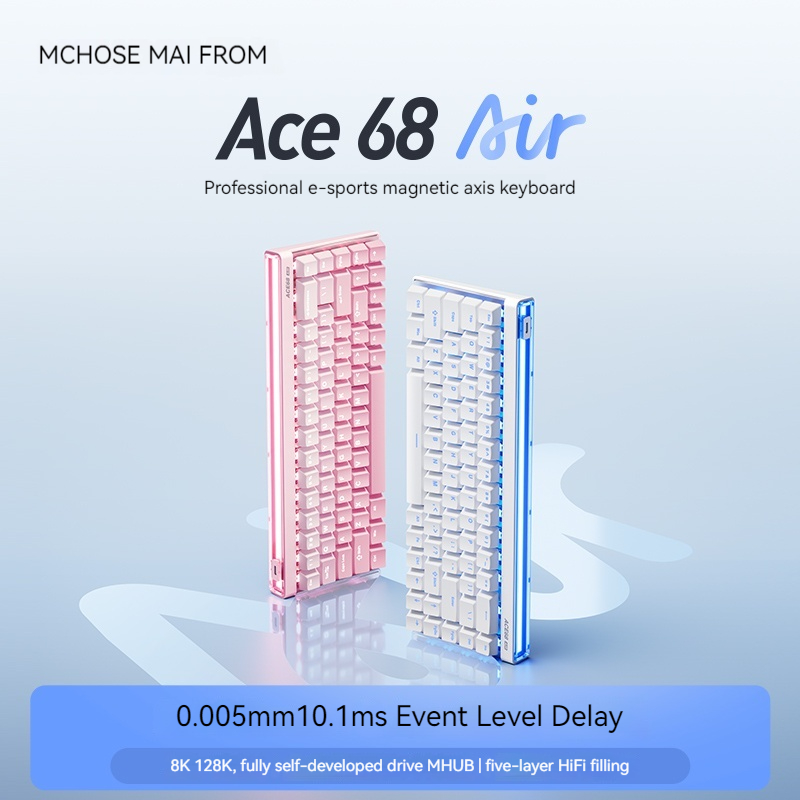 Esports Gaming Keyboard - คีย์บอร์ดแมคคานิคอล Mchose Ace68 Air Magnetic Axis