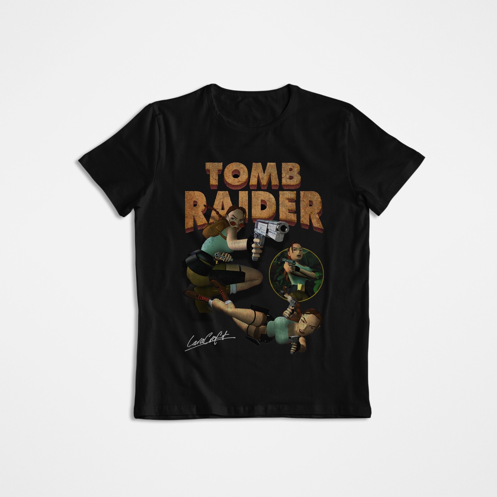 Esports Gaming Shirts - ทอมบ์ เรเดอร์, ลาร่า ครอฟท์,เสื้อยืดลายกราฟิก, เสื้อยืดลายกราฟิก, ย้อนยุค,