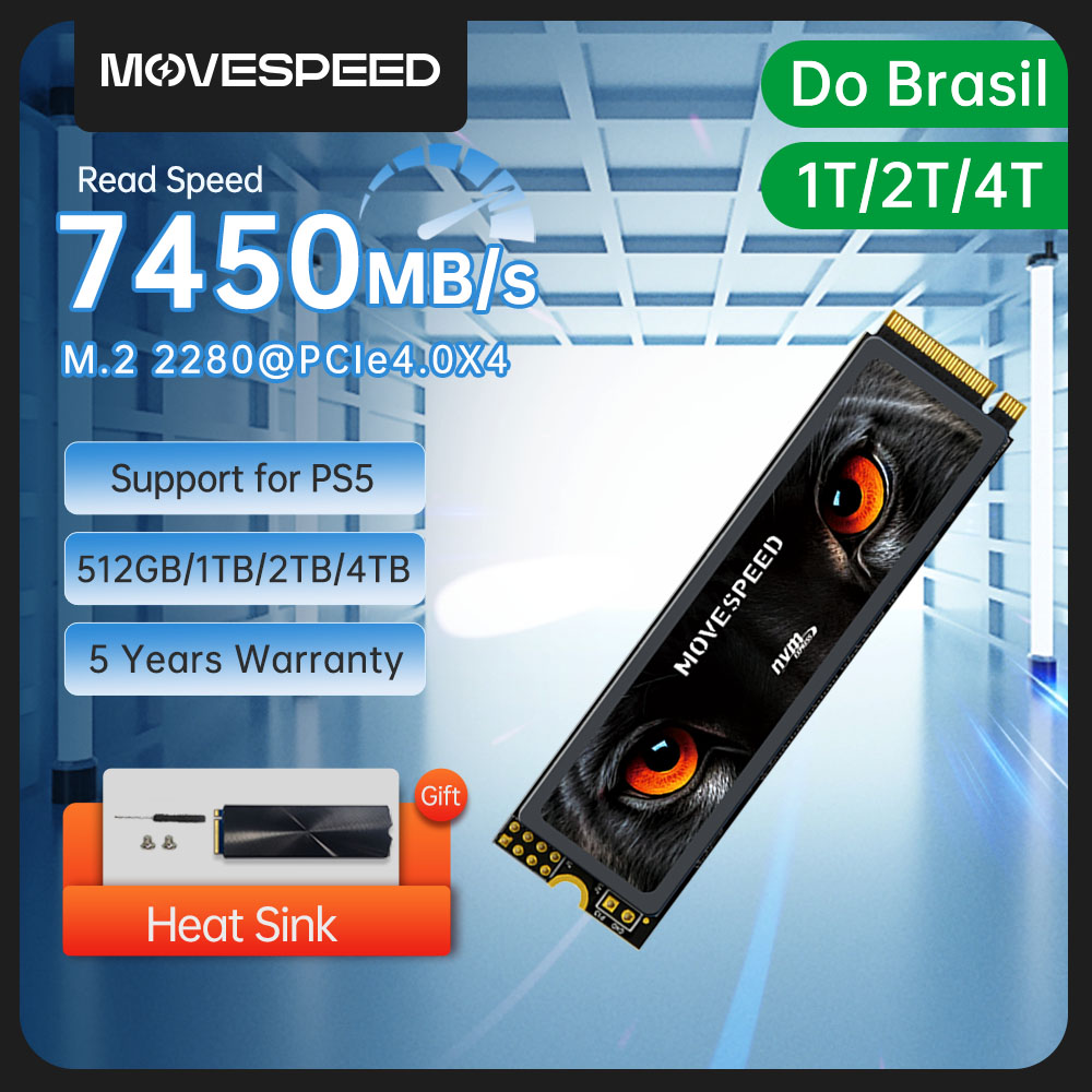 MOVESPEED 7450 เมกะไบต์/วินาที - Samsung Ssd 980 Pro บทวิจารณ์และราคา
