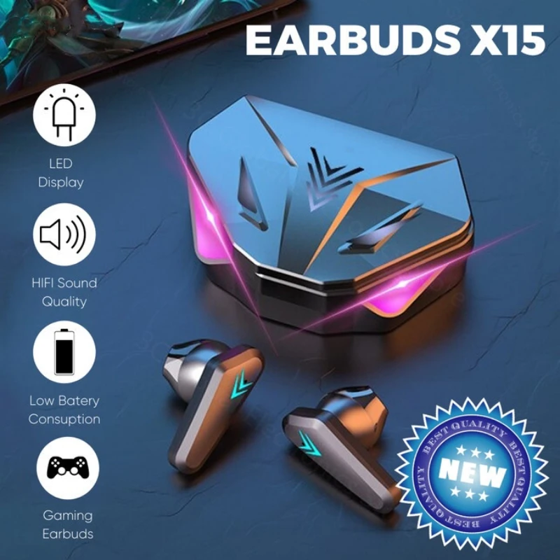 1 ชิ้น X15 TWS X15 โปรหูฟังไร้ - Esports Gaming Phone บทวิจารณ์และราคา