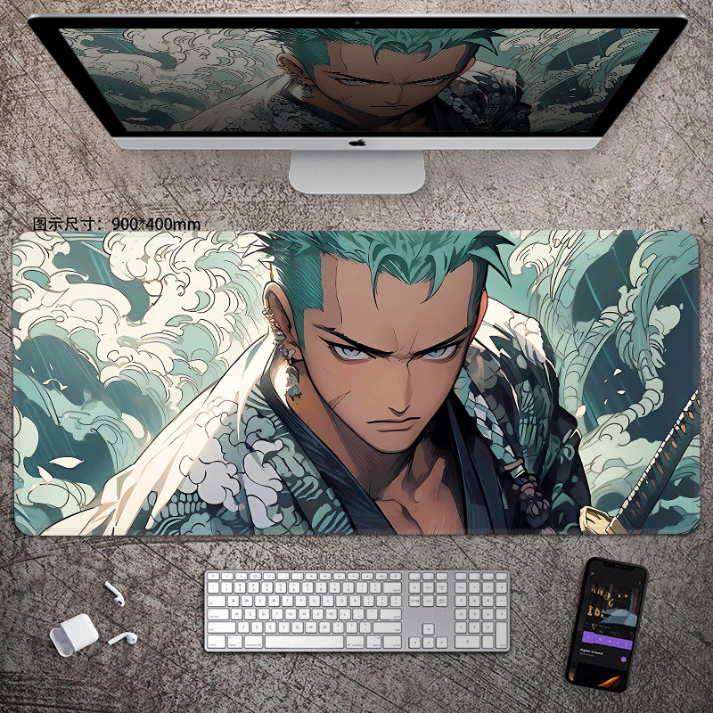 แผ่นรองเมาส์หนังลายอนิเมะวันพี - Esports Gaming Keyboard บทวิจารณ์และราคา