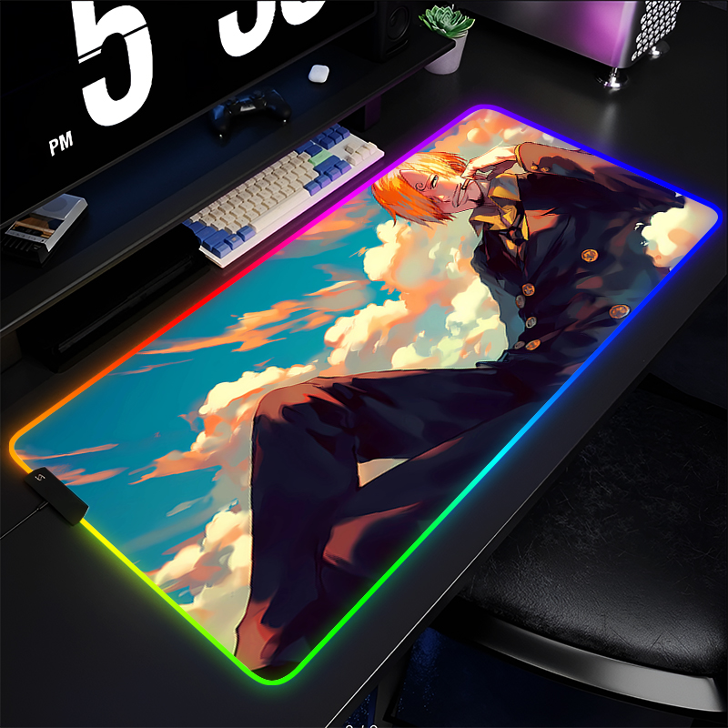 แผ่นรองเมาส์ RGB ลายอนิเมะวันพ - Esports Gaming Keyboard บทวิจารณ์และราคา
